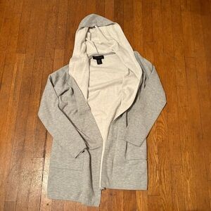 Tahari Light Gray Knit cardigan Sweater size extra small
